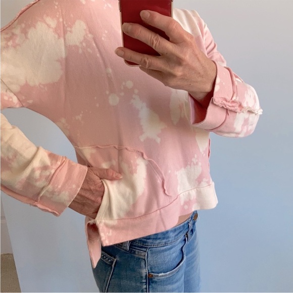 Pink & Cream Tie Dye Hoodie - Picture 9 of 9